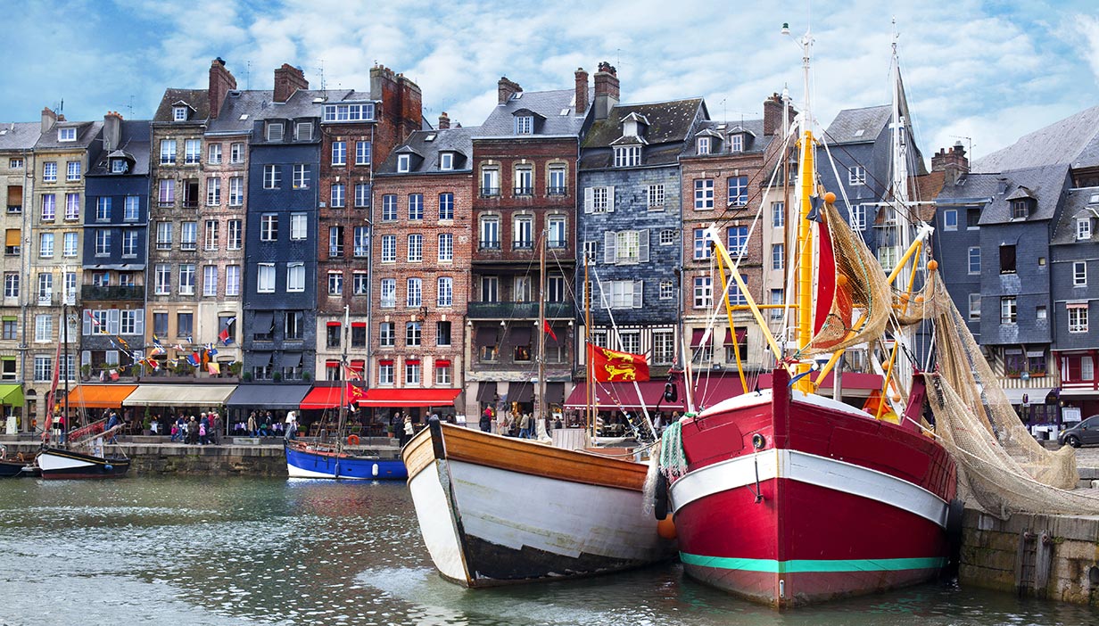 The Vieux-Bassin is the most colourful and famous part of Honfleur